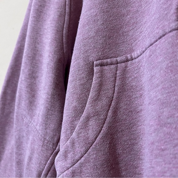 Lululemon Scuba Oversized Half Zip Hoodie Pullover Heathered Pink Taupe Size M/L - Picture 7 of 14